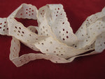 Antique Victorian Narrow Lace Eyelet Trim