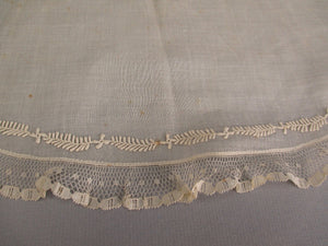 Antique Victorian Ayreshire lace collar handmade PRE CIVIL WAR