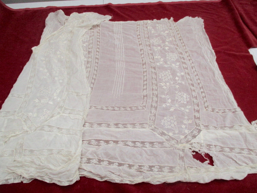 Antique Victorian Lace Petticoat Remnant