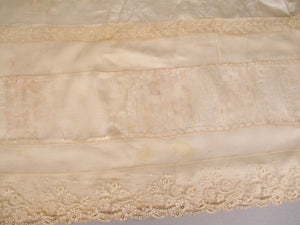 Antique Victorian Silk Lace Petticoat Remnant