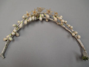 Vintage 1920s Wax Floral Bridal head Piece