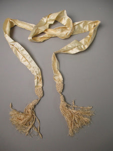 Antique Victorian silk Bridal sash