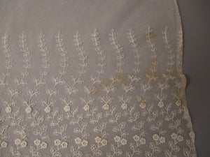 Antique Victorian Lace net Bonnet Veil