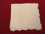Antique Victorian Silk embroidered handkerchief