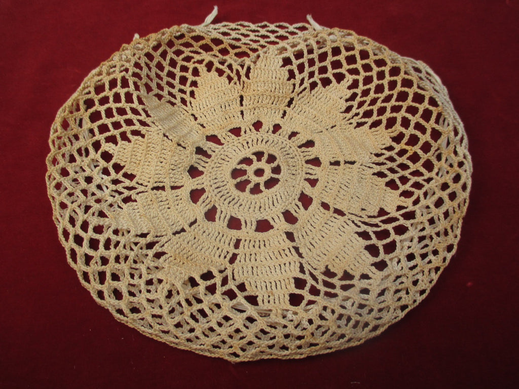 Antique Victorian Crochet Lace Doily