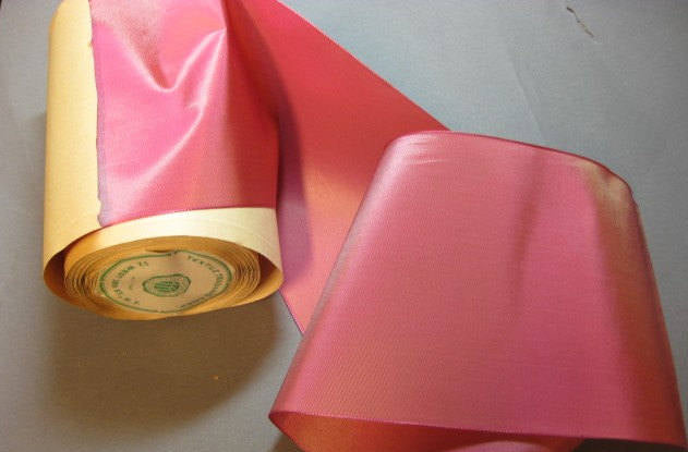 Vintage wide ribbon Swiss taffeta ribbon iridescent ribbon bow ribbon millinery ribbon sash ribbon 5 in rose pink ribbon Y918