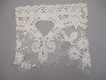 Antique Victorian Handmade embroidered lace remnant