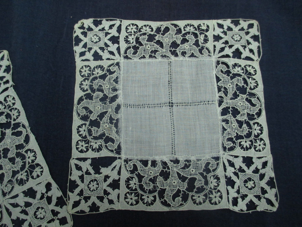 Antique Victorian lace coasters 12 pc