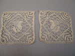 Antique Victorian set of doilies 2 pc