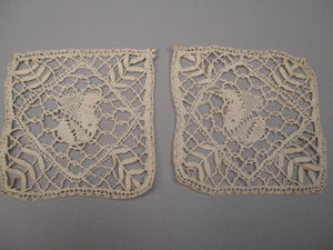 Antique Victorian set of doilies 2 pc