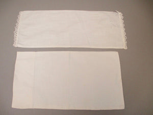Antique Victorian Baby Pillow Cases set of 2