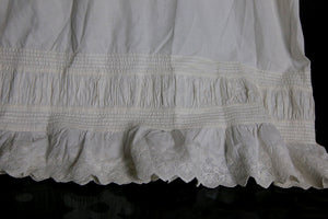 Antique baby christening gown dress heirloom Ayrshire lace