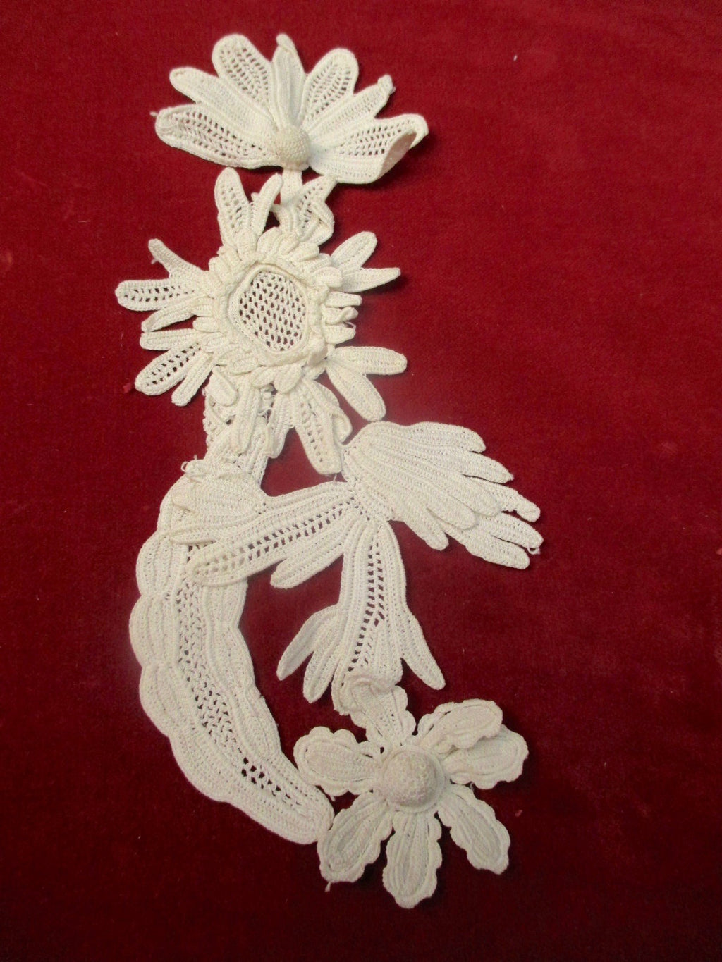 Antique Victorian Floral applique