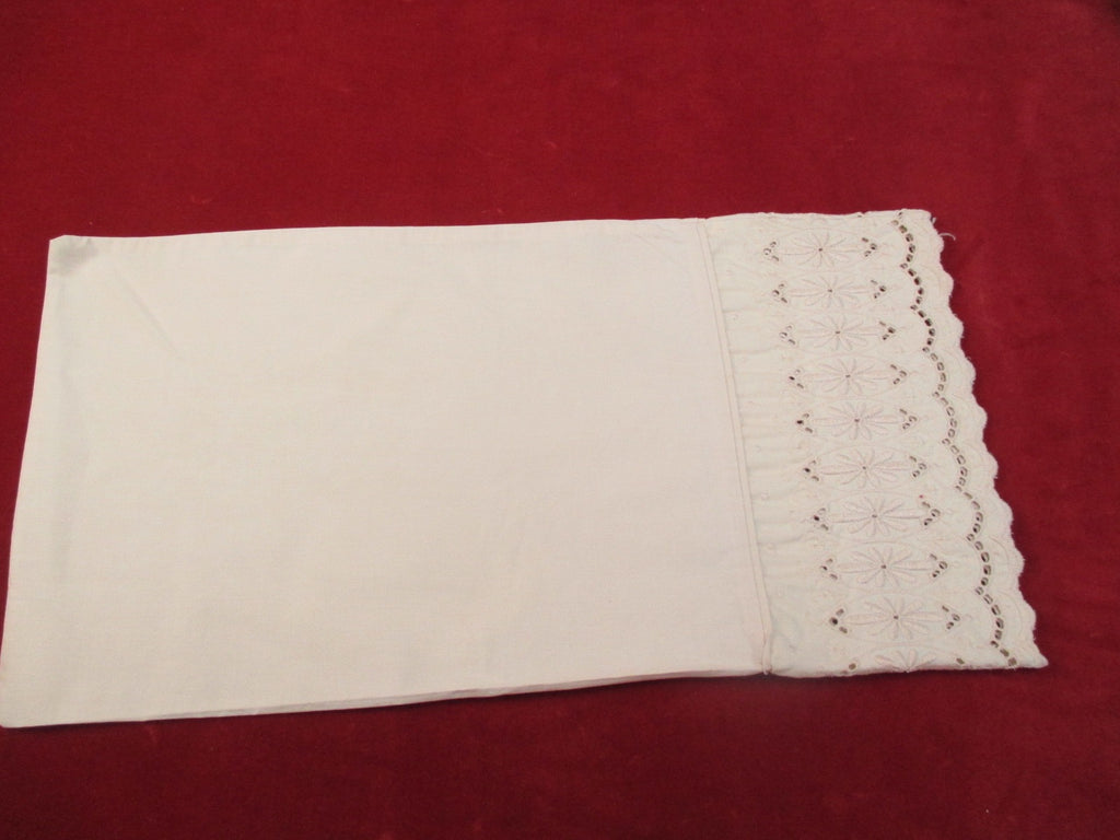 Antique Victorin embroidered pillow case