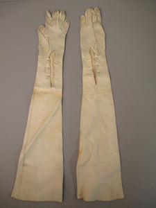 Antique Victorian Kid Leather Opera Gloves