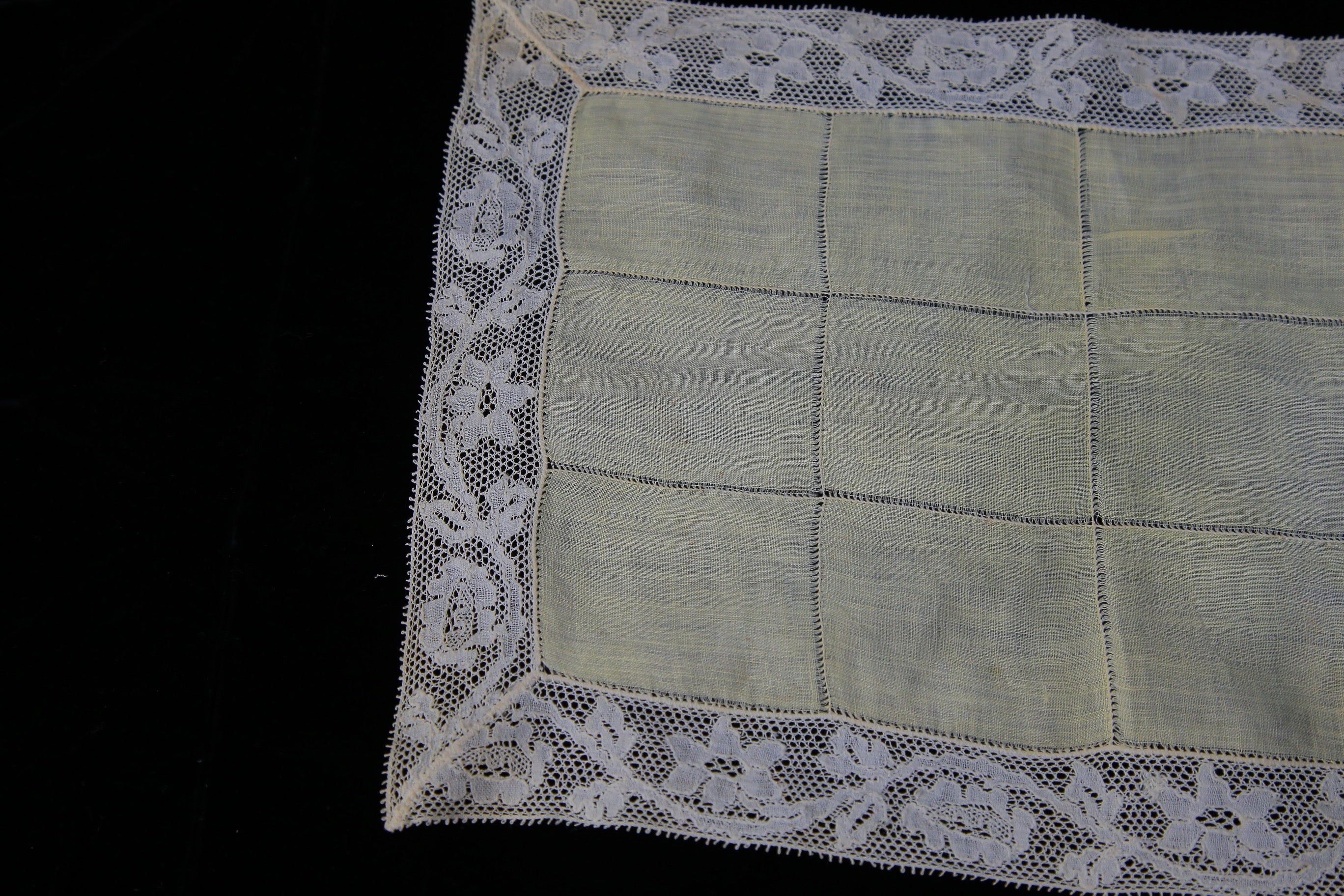 Antique Victorian openwork lace placemat