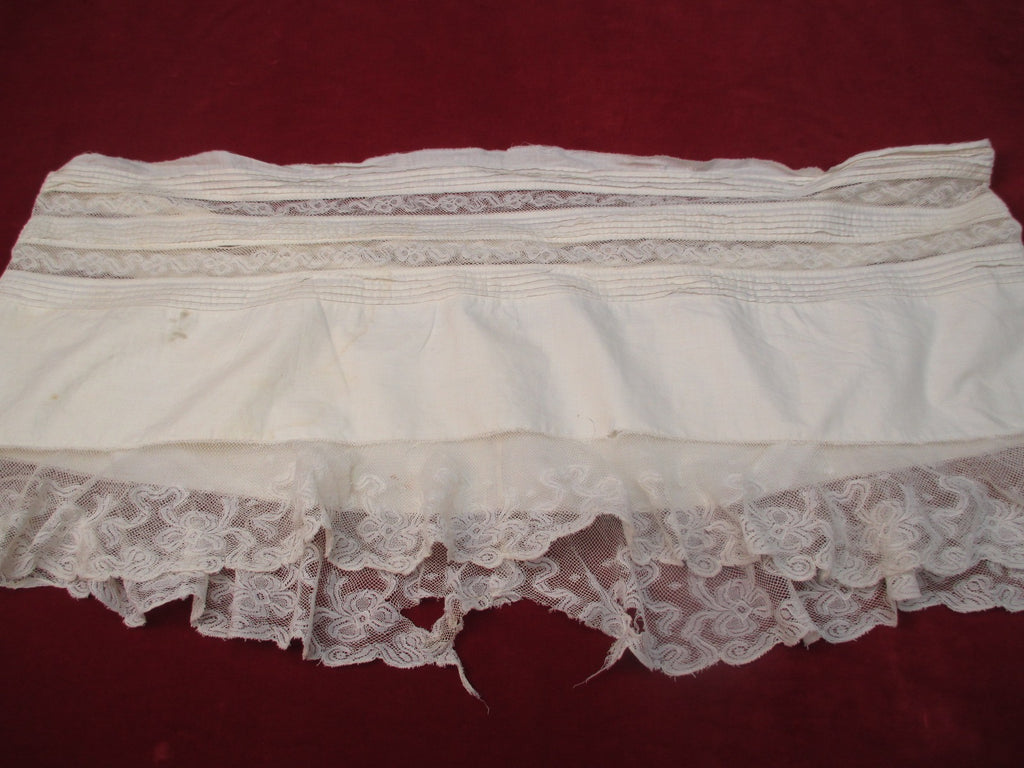 Antique Victorian Lace petticoat Bottom