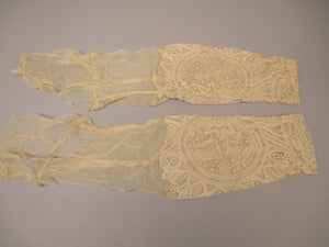 Antique Victorian handmade Tape lace Sleeves Pair