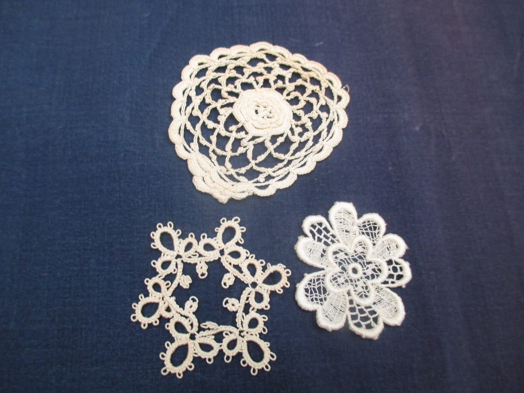 Antique Victorian set of appliques 3 pc set