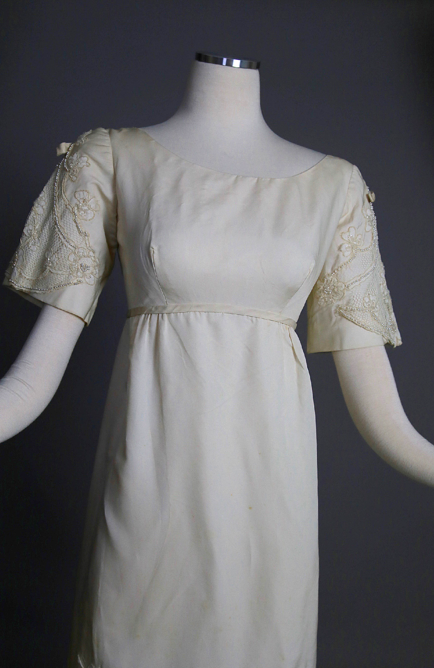 vintage 60s wedding dress Vintage 60s wedding dress ivory silk w beaded lace retro bridal dress – mmmoonchild vintage