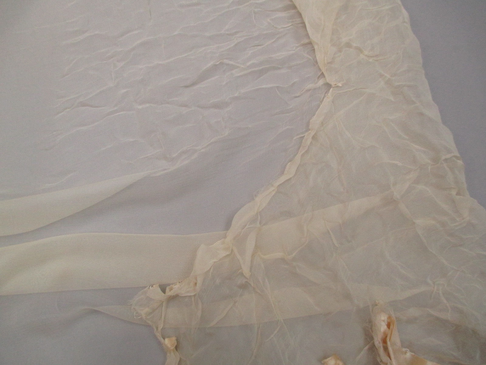 Antique Victorian Gossamer silk remnant