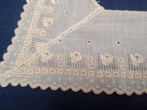 Antique Victorian Embroidered Baby Collar