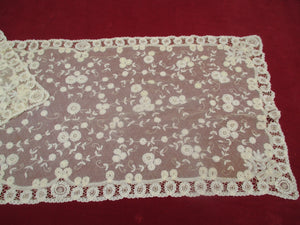 Antique Victorian Handmade lace Runner