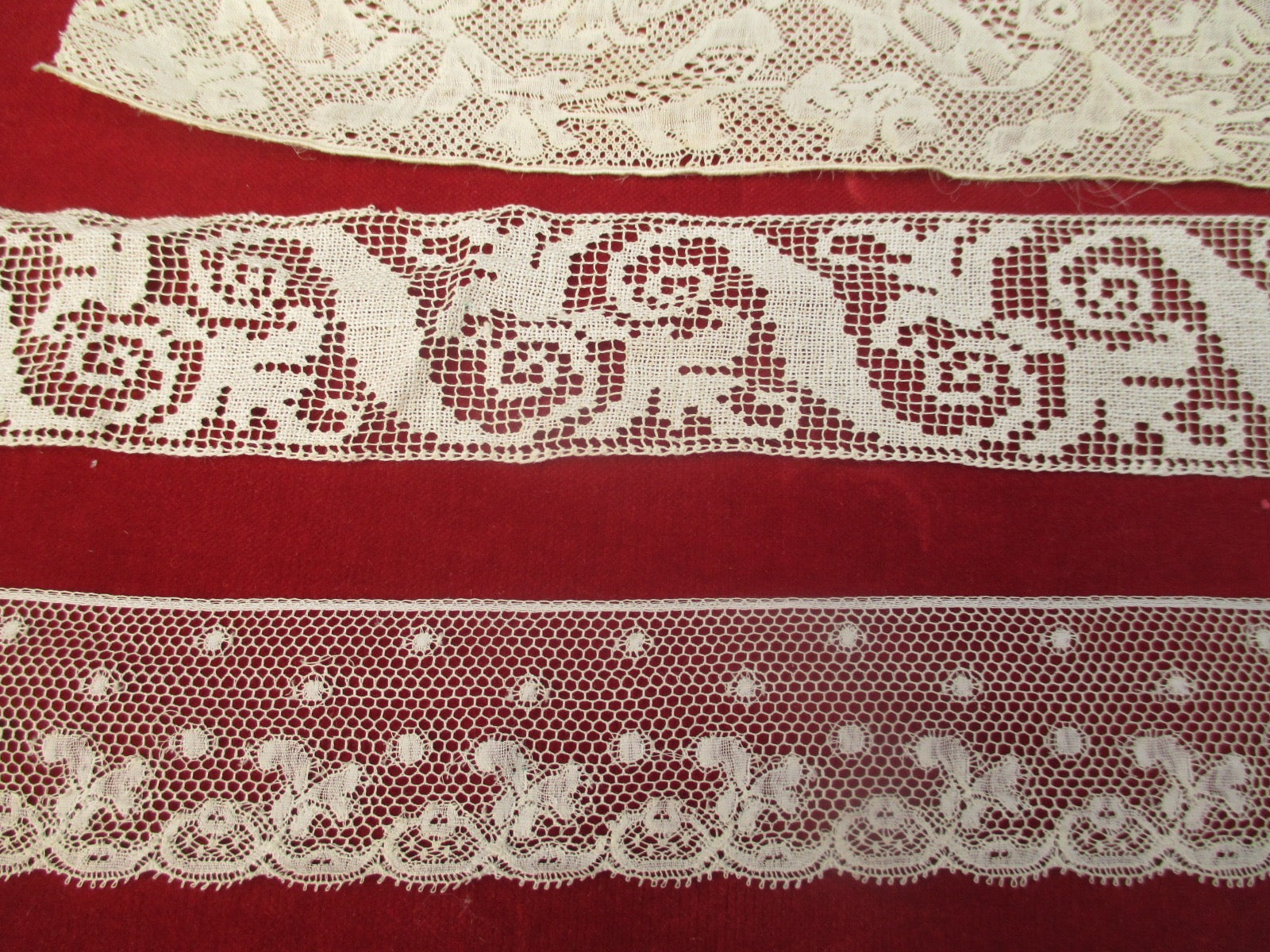 Antique Victorian lace lot 3 pc