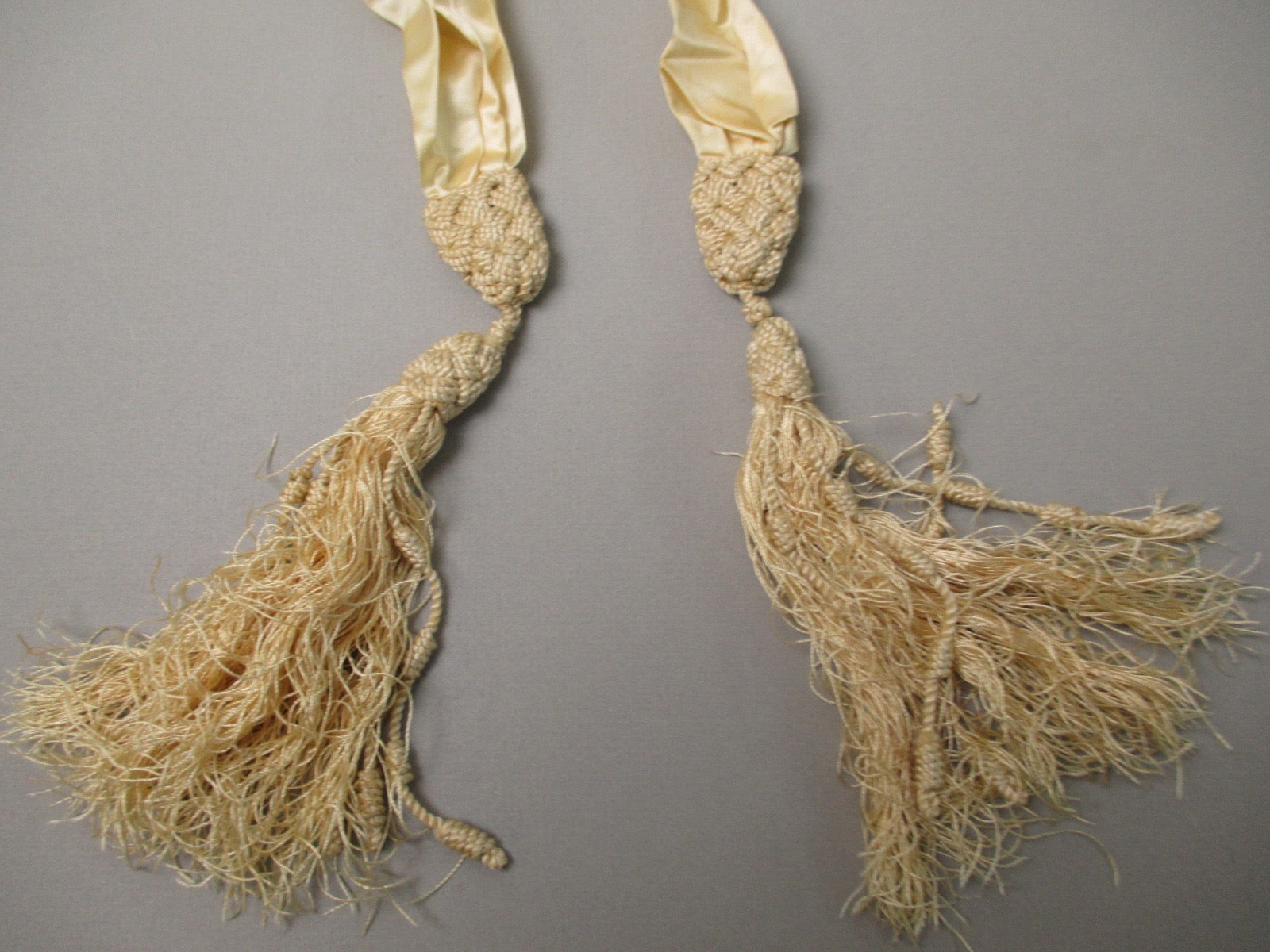 Antique Victorian silk Bridal sash