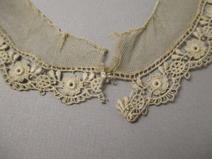 Antique Victorian Lace Collar cotton net