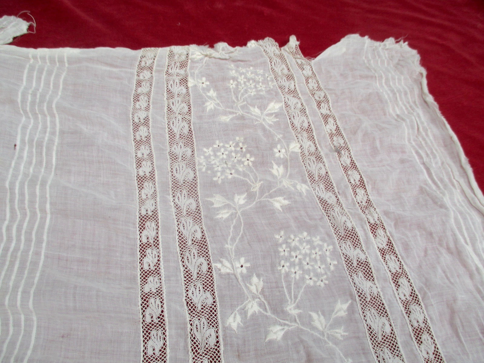 Antique Victorian Lace Petticoat Remnant