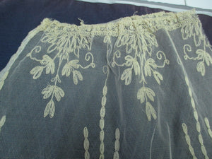 Antique Victorian Embroidered lace piece