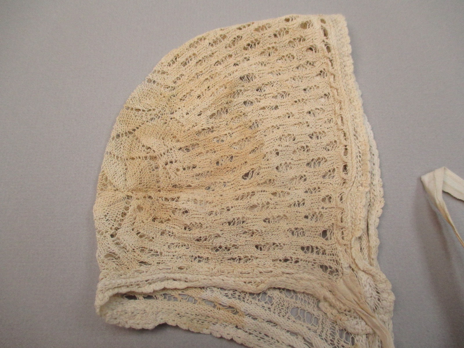 Antique Victorian Lace baby bonnet