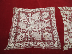 Antique Victorian set of lace doilies 2 pieces