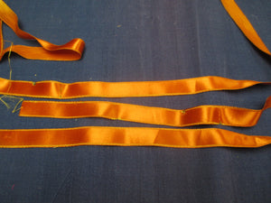 Vintage 1920s Silk Ribbon Pieces