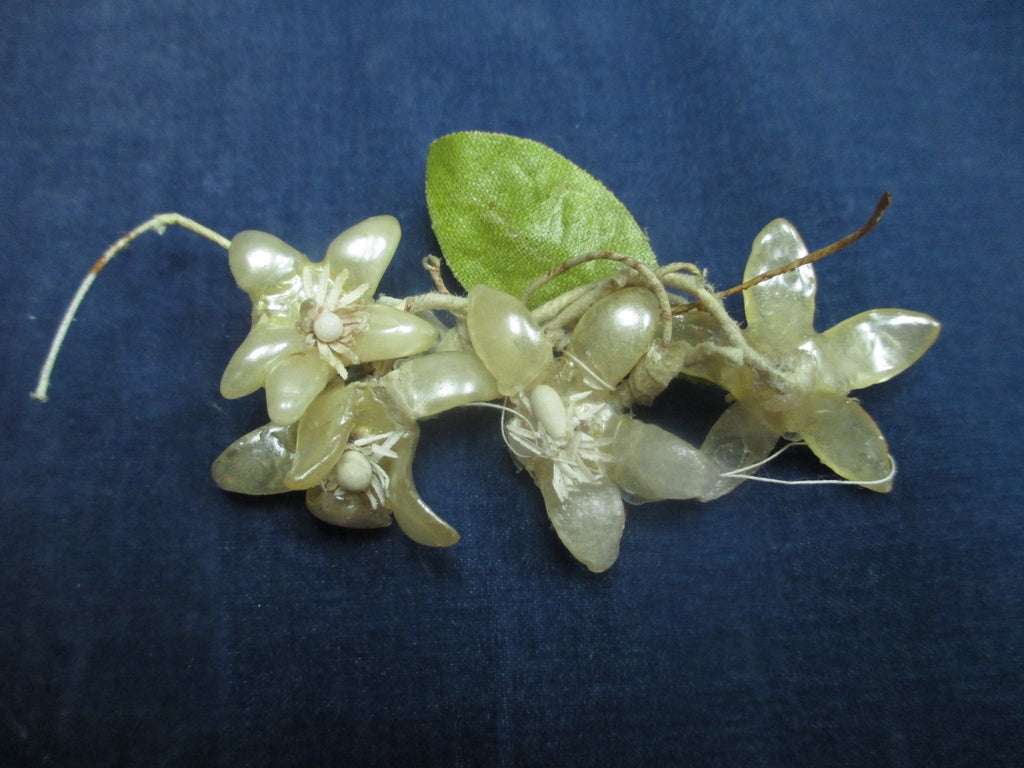 Antique Victorian millinery Wax flowers