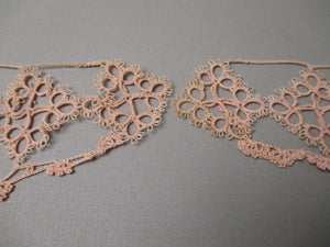 Vintage 1920s antique tatted lace collar