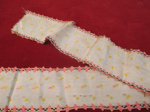 Antique Victorian Silk Ribbon remnant