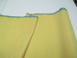 Antique French Millinery Velvet Fabric Cotton remnant yellow