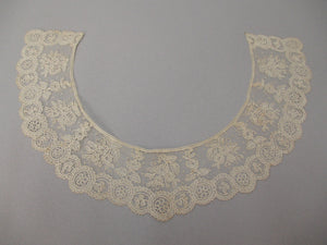 Antique lace collar handmade Point de Gaze