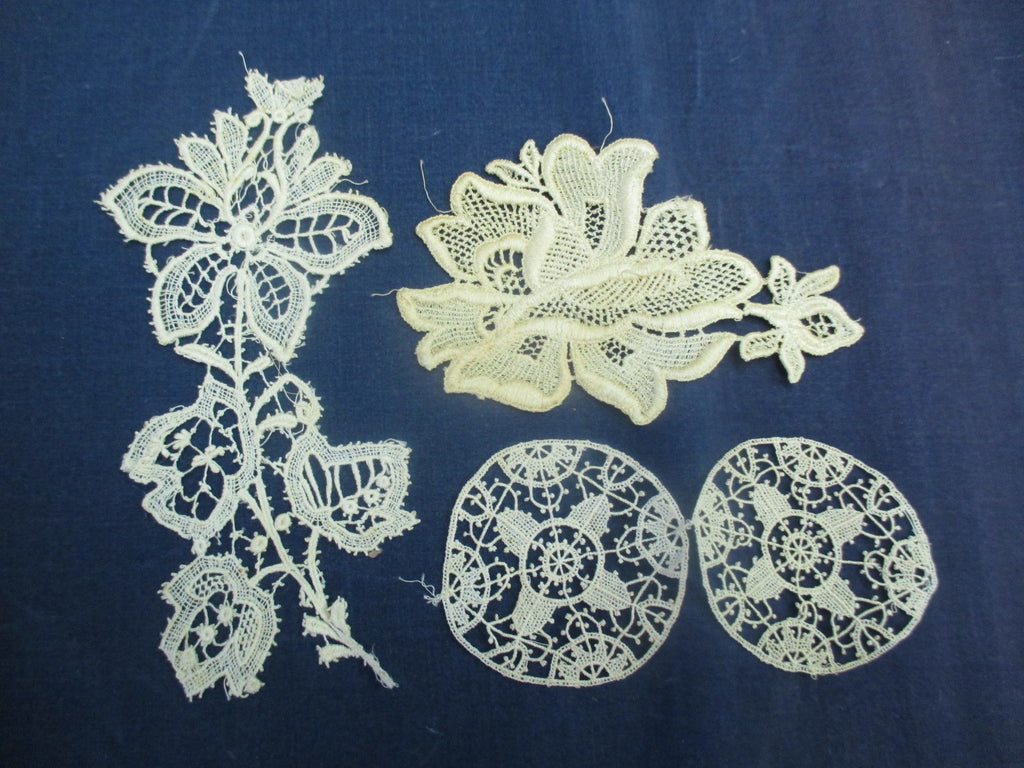 Antique Victorian appliques set of 3