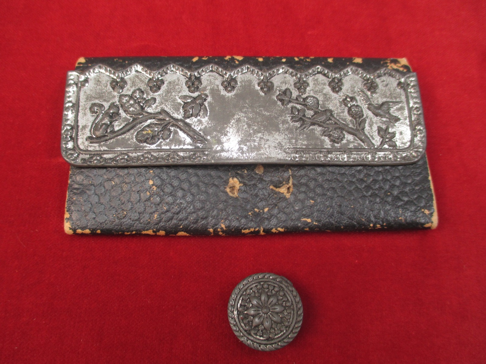 Antique Victorian Leather Coin Purse