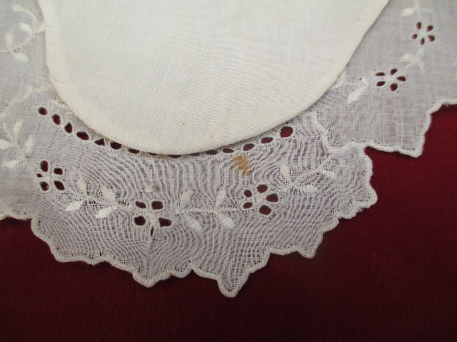 Antique Victorian Eyelet Lace Baby Collar