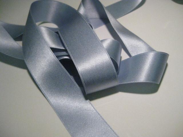 Vintage pale blue silk ribbon antique Early 20th century 1 inch width