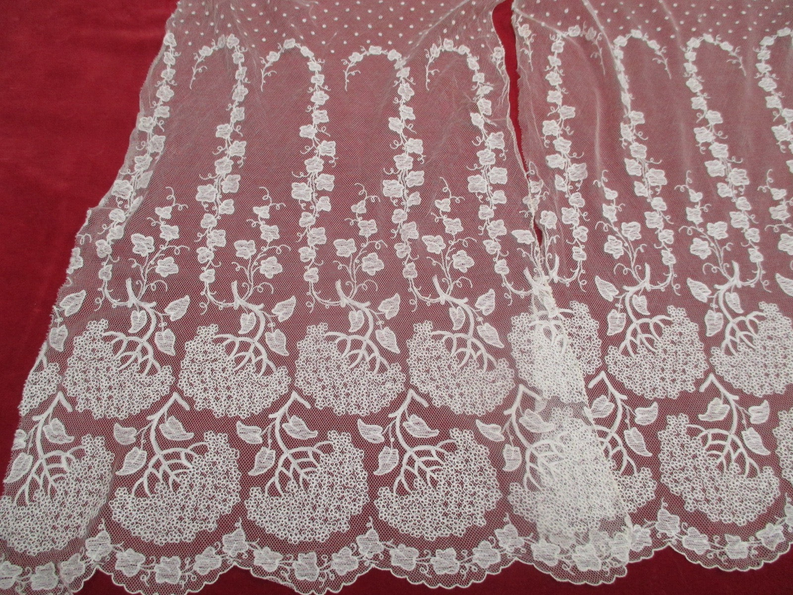 Antique Victorian Matching Lace Panels