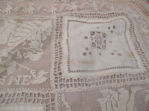 Antique Victorian baby coverlet