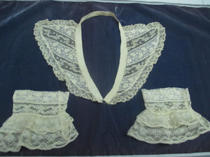 Antique Victorian Collar and Cuffs set
