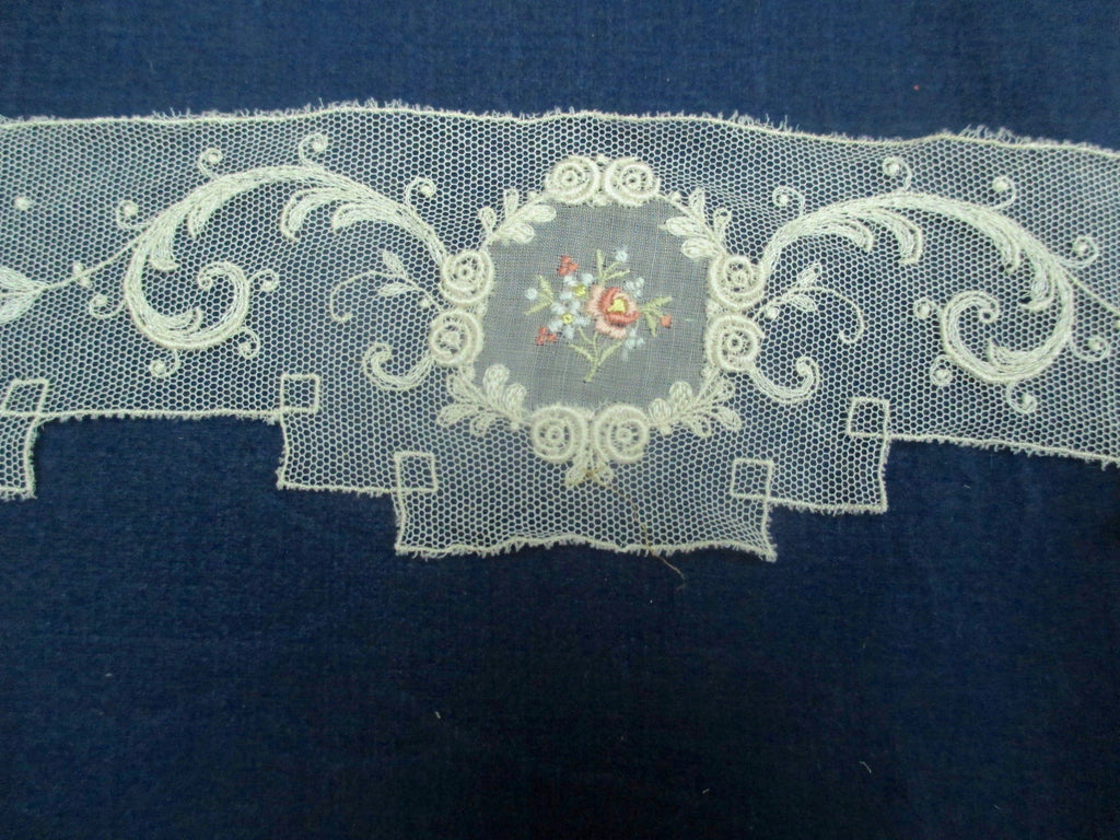 Antique Victorian floral applique