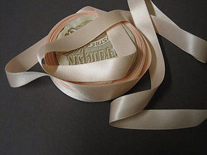 Pastel Pink silk ribbon Victorian lingerie fabric ribbon narrow 5/8 inch