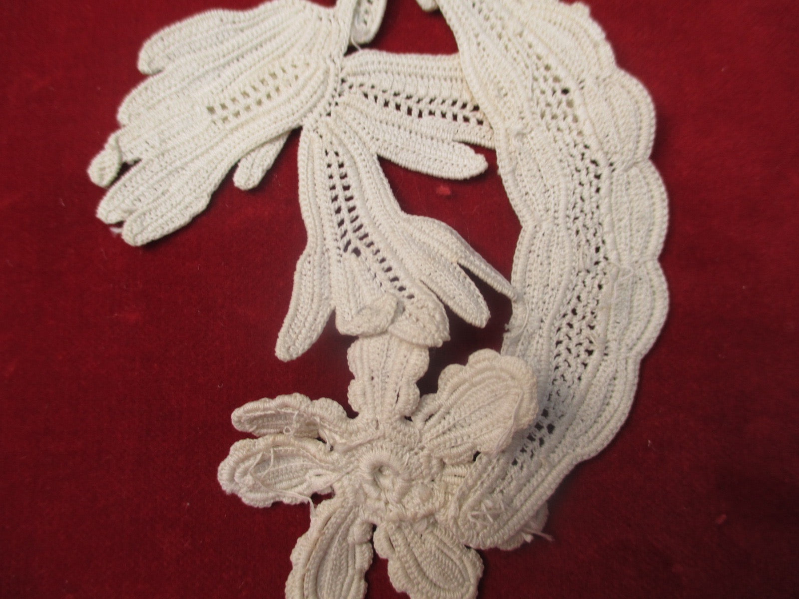 Antique Victorian Floral applique